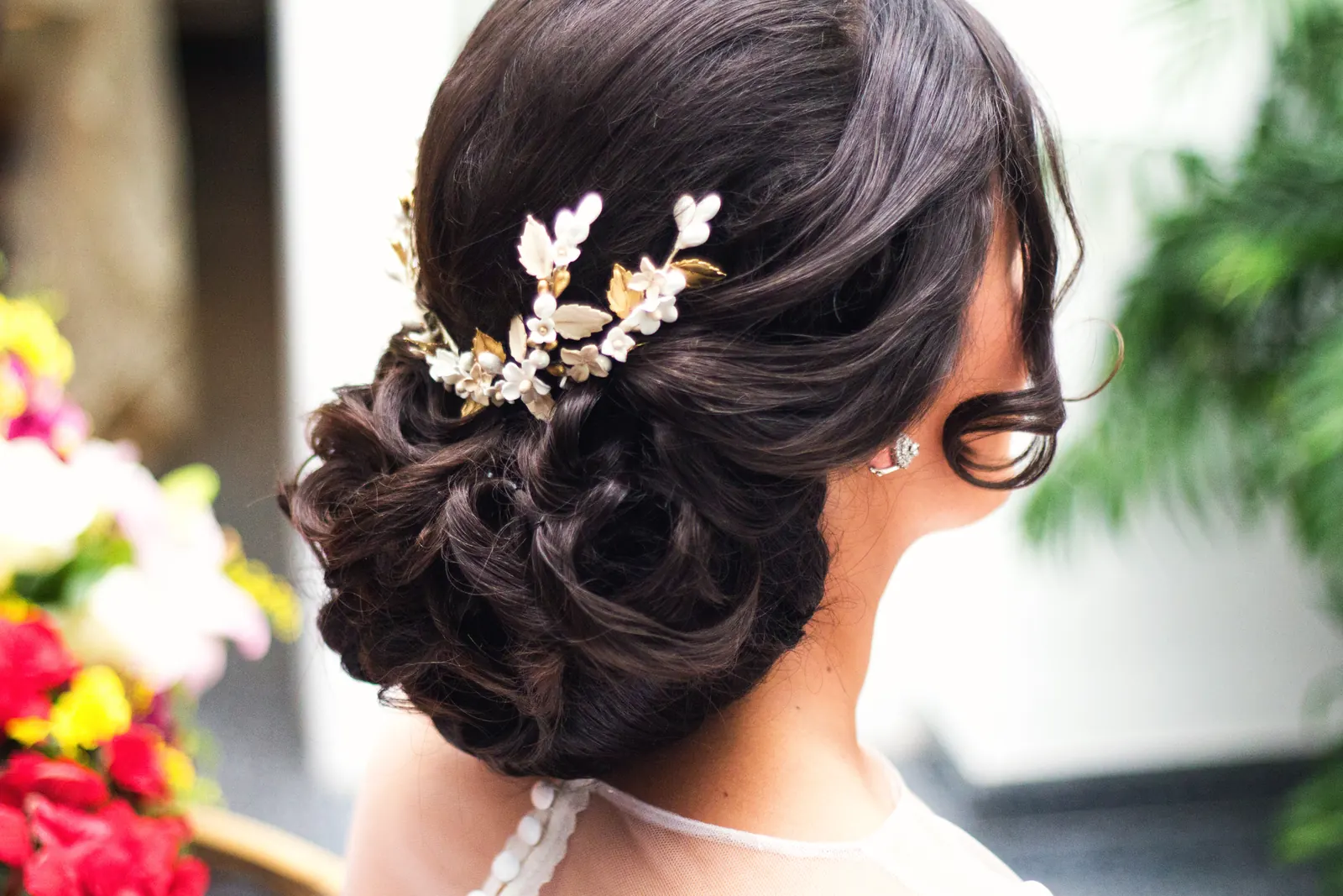 Bridal makeup look created by a Venera Academy student