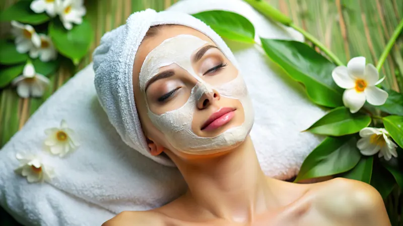 Hydrating facial treatment demonstrating a basic daily skincare routine