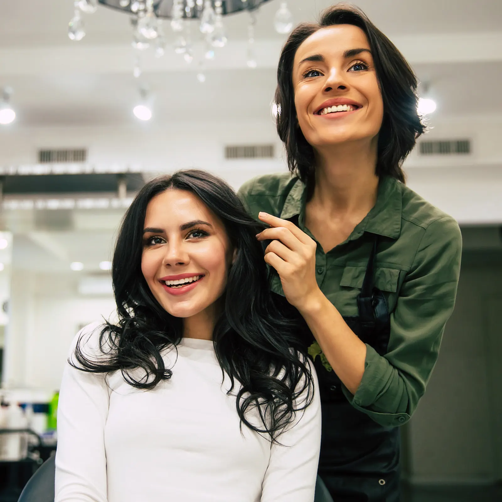 Venera Academy students in the training salon
