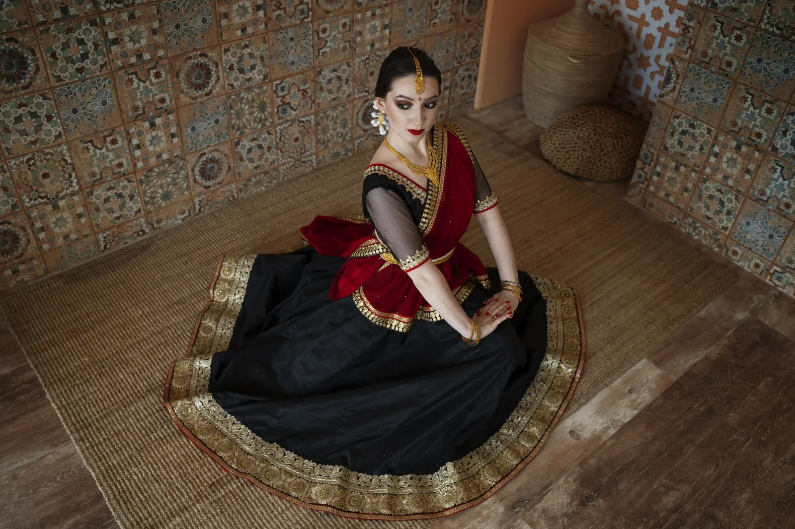 Saree draping specialisation at Venera Academy